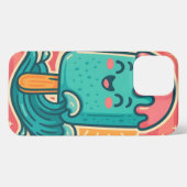 Popsicle Kawaii – Coque iPhone Glace Souriante Été iPhoneケース (裏面横)