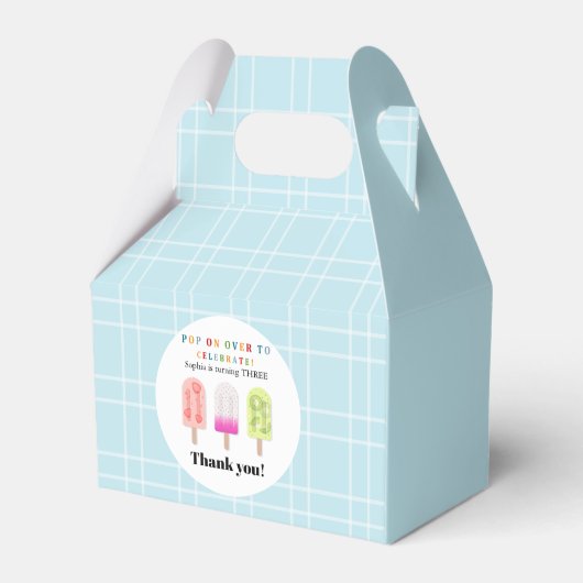 Popsicle Party フェイバーボックス (裏面サイド)
