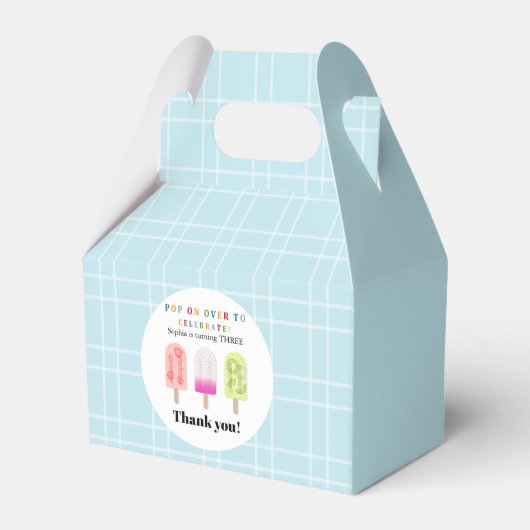 Popsicle Party フェイバーボックス (正面サイド)
