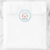 Popsicle Party ラウンドシール (バッグ)