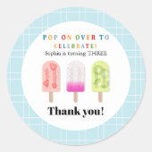 Popsicle Party ラウンドシール (正面)