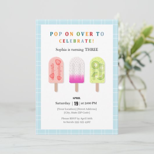 Popsicle Party 招待状 (スタンド正面)