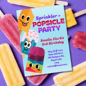 Popsicle Party Birthday 招待状