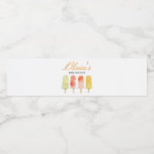 Popsicle Ready to Pop Baby Shower ペットボトルラベル (シングルラベル)