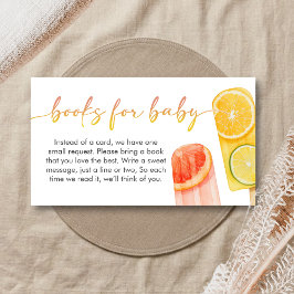 Popsicle Ready to Pop Baby Shower Books for Baby エンクロージャーカード
