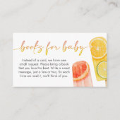 Popsicle Ready to Pop Baby Shower Books for Baby エンクロージャーカード (正面)
