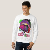 Popstyleの紫色 スウェットシャツ (正面フル)
