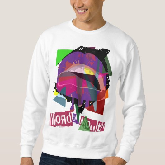 Popstyleの紫色 スウェットシャツ (正面)