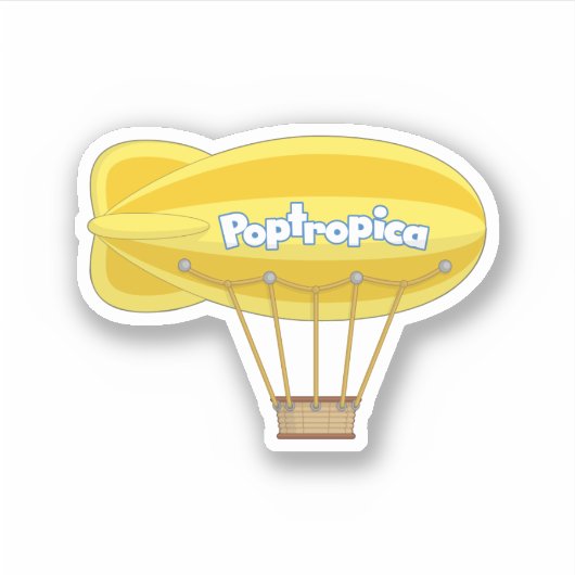 Poptropica Blimpステッカー シール (正面)