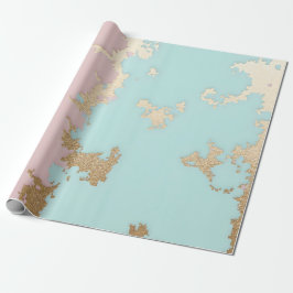 Popular Blush Pink Mint Gold Luxury Collection ラッピングペーパー