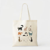 Popular Cat Breeds Tote トートバッグ (正面)