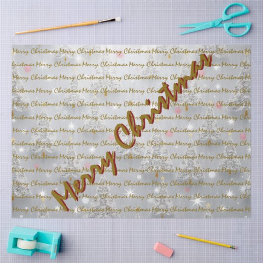 Popular Christmas Luxury Christmas Trees 薄葉紙 (クラフト)