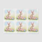 Popular Cute Easter Bunny And Eggs Collection 薄葉紙 (正面)