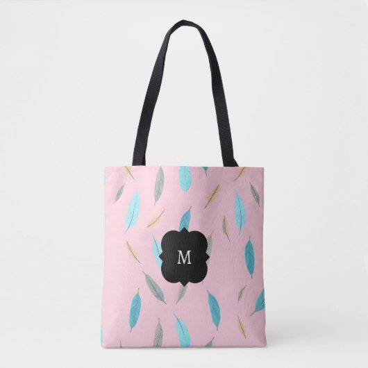 Popular Feathers Luxury Boho Collection トートバッグ (正面)