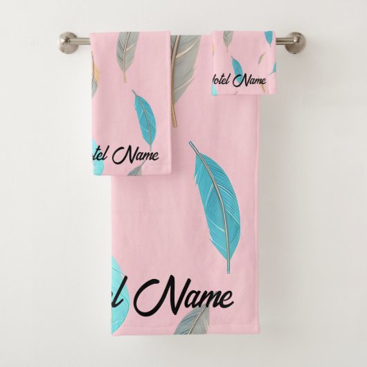 Popular Feathers Luxury Boho Collection バスタオルセット (インサイチュ)