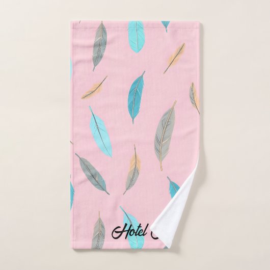 Popular Feathers Luxury Boho Collection バスタオルセット (ハンドタオル)
