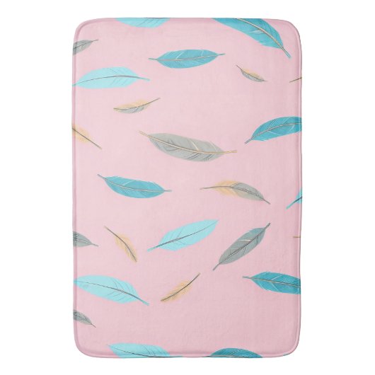 Popular Feathers Luxury Boho Collection バスマット (正面縦)