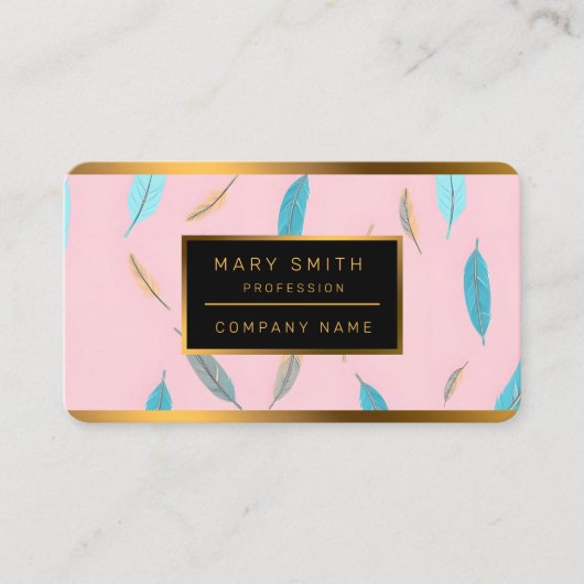 Popular Feathers Luxury Boho Collection 名刺 (正面)
