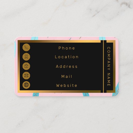 Popular Feathers Luxury Boho Collection 名刺 (裏面)