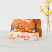Popular Happy Thanksgiving Beautiful Fall カード (黄色い花)