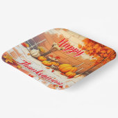 Popular Happy Thanksgiving Beautiful Fall ペーパープレート (傾斜あり)