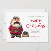 Popular humor Santa downloadable festive card シーズンカード (正面)