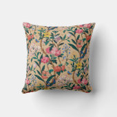 Popular pattern-birds, butterflies, bees... クッション (裏面)