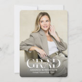 Popular Photo Graduation Invite 招待状 (正面)