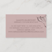 Popular pink tail bustier costume mermaid 名刺 (裏面)