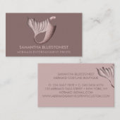 Popular pink tail bustier costume mermaid 名刺 (正面/裏面)