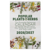 Popular Plants & Herbs - Calendar 2026/2027 カレンダー (カバー)