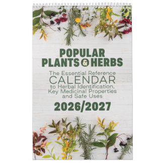 Popular Plants & Herbs - Calendar 2026/2027 カレンダー