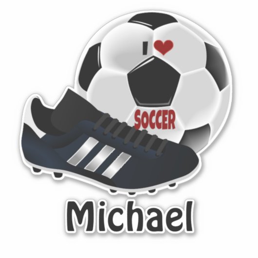 Popular soccer design template シール (正面)