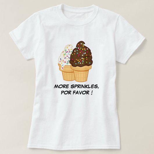 Por FavyおもしろいアイスクリームTシャツデザイン Tシャツ (デザイン正面)
