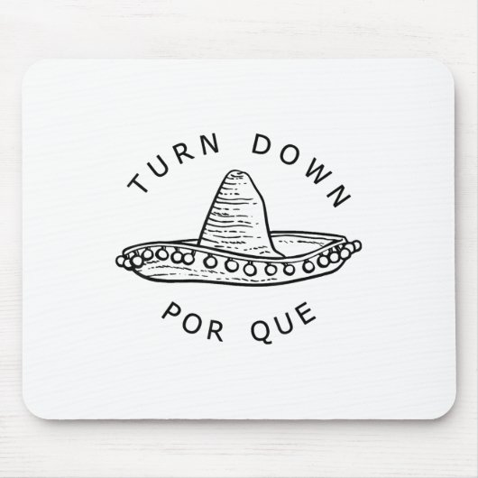 Por Que Cinco Mayo Mexican Fiestaおもしろいを停止 マウスパッド (正面)
