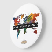Por todo mundo ラージ壁時計 (傾斜)