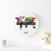 Por todo mundo ラージ壁時計 (ホーム)