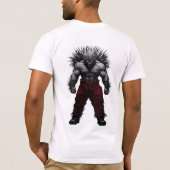 Porc-épic musclé 🦔 design puissant tシャツ (裏面)