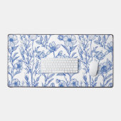 Porcelain Bloom デスクマット (キーボード&マウス)
