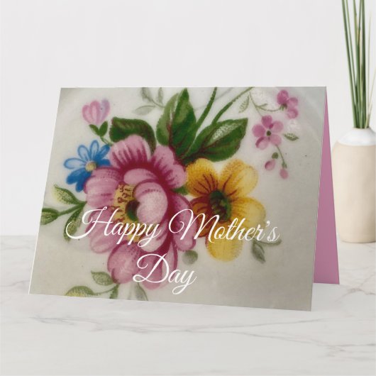 Porcelain Inspired Floral カード (正面)