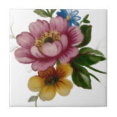 Porcelain Inspired Floral タイル (正面)