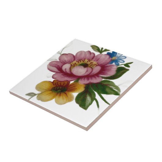 Porcelain Inspired Floral タイル (側面)