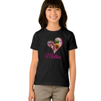 Porcelain Inspired Floral トライブレンドTシャツ