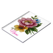 Porcelain Inspired Floral  ノートブック (左側)