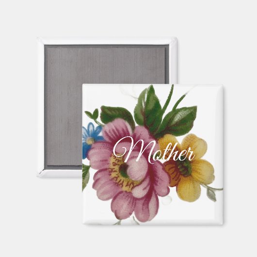 Porcelain Inspired Floral  マグネット (正面/裏面)