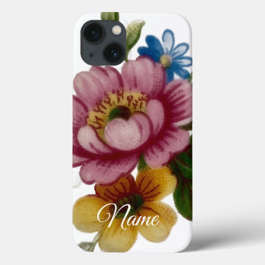 Porcelain Inspired Floral Case-Mate iPhoneケース (裏面)