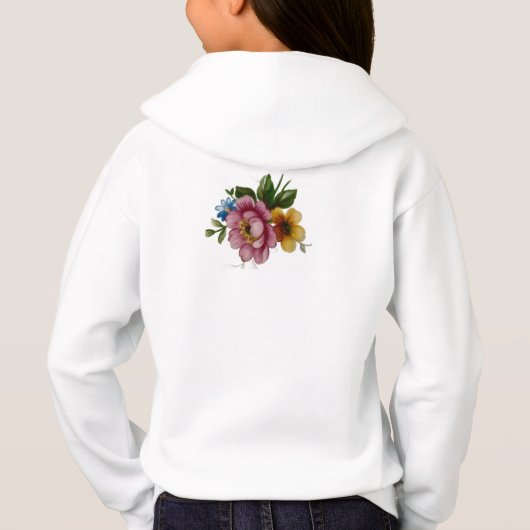 Porcelain Inspired Floral Hoodie (裏面)