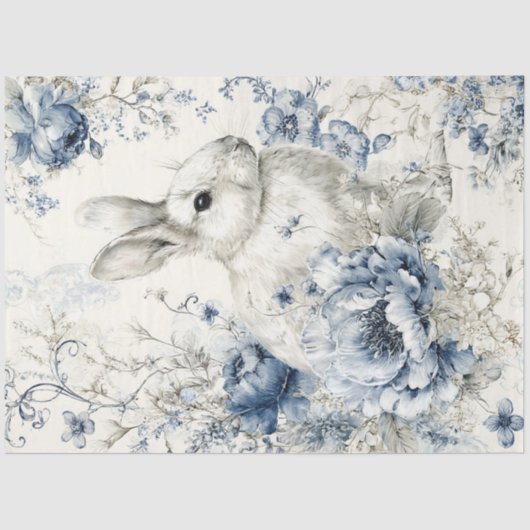 Porcelain Rabbit Tissue Paper 薄葉紙 (正面)