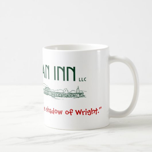 PorcelanのマグのUsonianのインのロゴのクラシック コーヒーマグカップ (右)