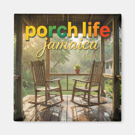Porch life for two rainy day jamaica マグネット